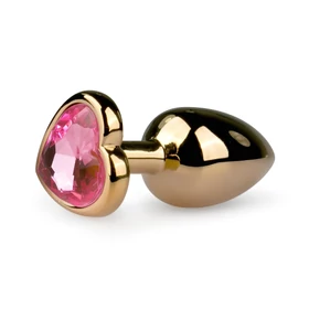 Easytoys Metal No.3 - anál plug (arany-pink, 2,5 cm)