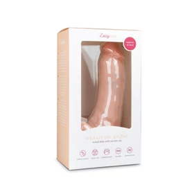 EasyToys - tapadókorongos, herés dildó (20 cm, testszínű)