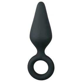 EasyToys Pointy Plug S - anál plug (fekete) - kicsi