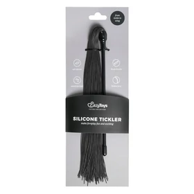 EasyToys Tickler - csípős szilikon korbács (fekete)