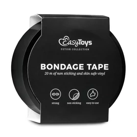 Easytoys - bondage tape (fekete, 20 m)