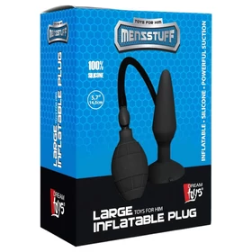 MenzStuff L - pumpálható anál plug (fekete, nagy)