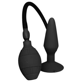 MenzStuff L - pumpálható anál plug (fekete, nagy)
