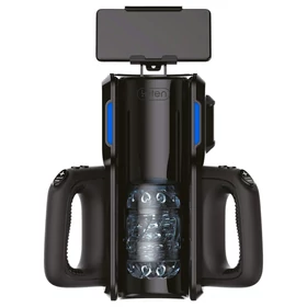 LETEN SM 500 - fel-le mozgó maszturbátor telefon tartóval (fekete)