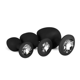 EasyToys Diamond - anál plug szett (fekete)