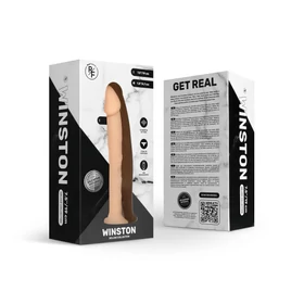 Real Fantasy Winston - tapadókorongos vibrátor - 19cm (natúr)