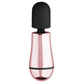 Rosy Gold Mini Wand - akkus, masszírozó vibrátor (rosegold)