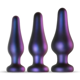 Hueman Comets - szilikon anál plug szett (3 részes, lila)