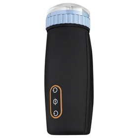 CRUIZR CM05 - akkus, lökő-szívó maszturbátor (fekete-kék)