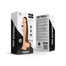 Real Fantasy Conrad - tapadókorongos vibrátor - 20 cm (testszínű)