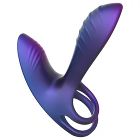 Hueman Infinity Ignite - vibrációs pénisz- és heregyűrű (lila)