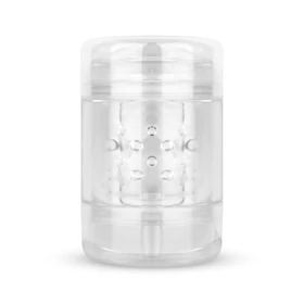 FPPR. - kétvégű maszturbátor - punci &amp; száj (átlátszó)