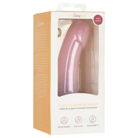 EasyToys Mermaid - csillámos dildó - 15cm (pink)
