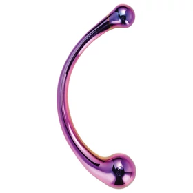 Dreamtoys - üveg masszírozó dildó (lila)