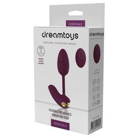 Dreamtoys Essentials - hordható hajlékony vibrotojás (lila)