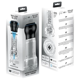 Kiiroo feel Pocket &amp; PowerBlow - interaktív maszturbátor (átlátszó)