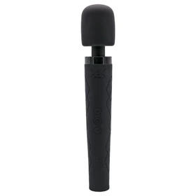 Pixey Deluxe Black Velvet - wand vibrátor L (fekete)