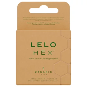 LELO Hex Organic - potencia óvszer (3db)