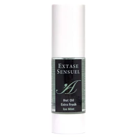 Extase Sensuel - hűsítő-melegítő masszázsolaj (menta, 30 ml)