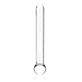 GLAS - klasszikus üveg dildó (átlátszó)