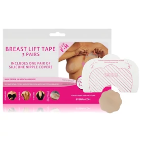 Bye Bra F-H - láthatatlan mellemelő tapasz - nude (6 db)