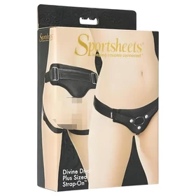 Sportsheets Plus Size - alsó felcsatolható termékekhez (fekete)