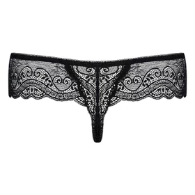 Obsessive Miamor - köves női csipke tanga (fekete)