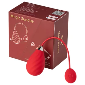 Magic Motion Sundae - App-vezérelt vibrációs tojás (piros)