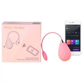 Magic Motion Sundae - App-vezérelt vibrációs tojás (pink)