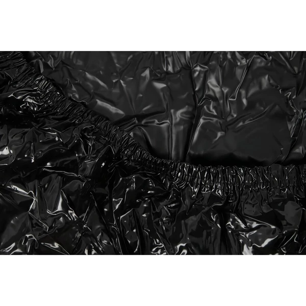 Lakk lepedő - gumis - 220x220cm (fekete)