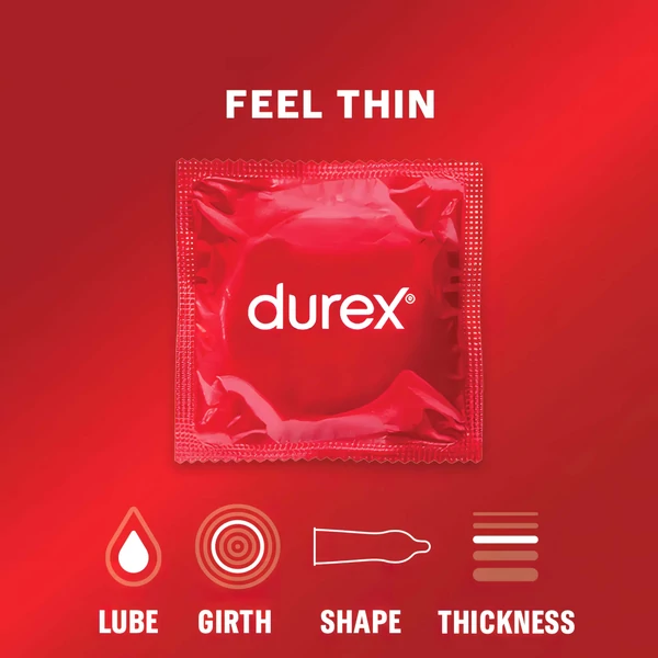 Durex Feel Thin - élethű érzés óvszer (3 db)