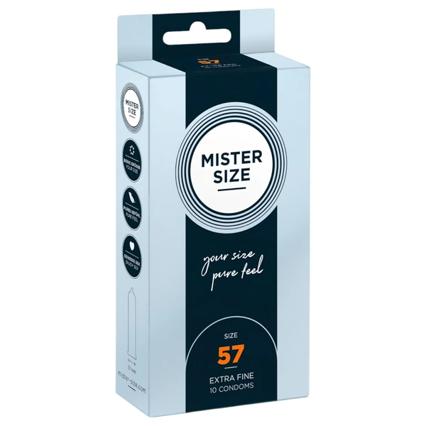 Mister Size vékony óvszer - 57 mm (10 db)