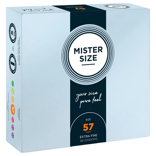 Mister Size vékony óvszer - 57 mm (36 db)