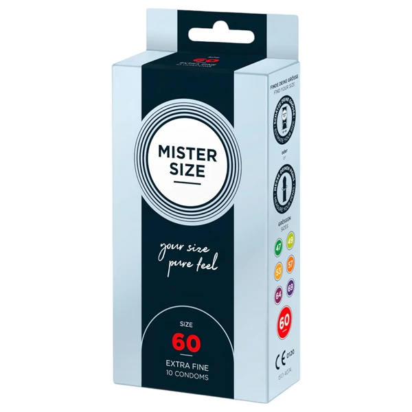 Mister Size vékony óvszer - 60 mm (10 db)