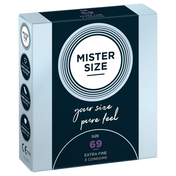 Mister Size vékony óvszer - 69 mm (3 db)