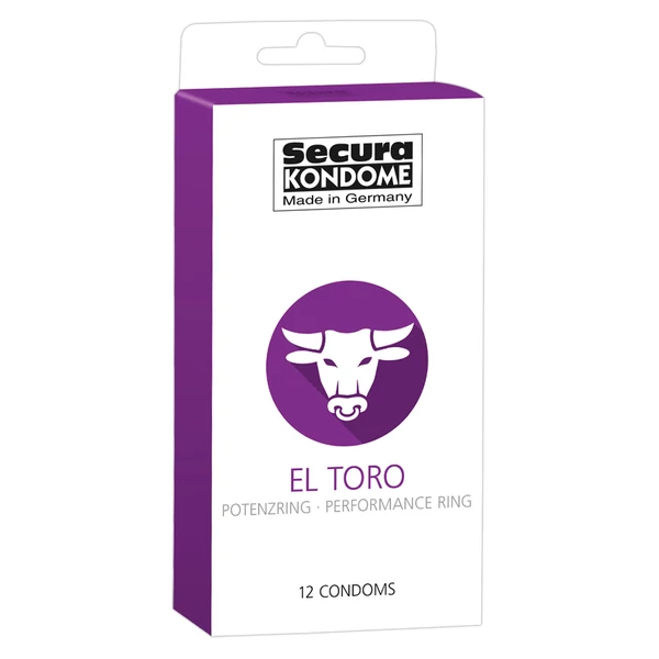 Secura El Toro - potenciagyűrűs óvszerek (12db)