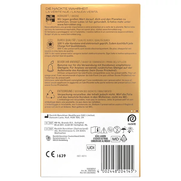 Durex Hautnah - extra vékony óvszer (10db)