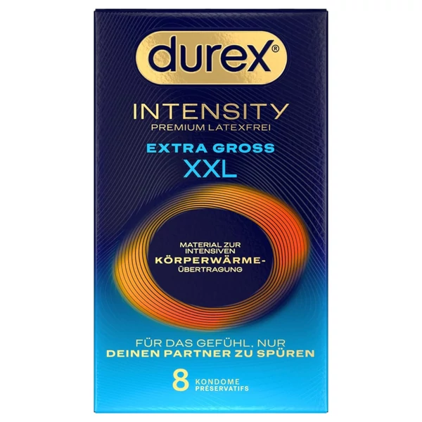 Durex Intensity XXL - latexmentes óvszer (8 db)