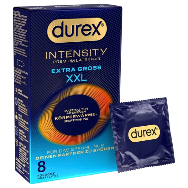 Durex Intensity XXL - latexmentes óvszer (8 db)