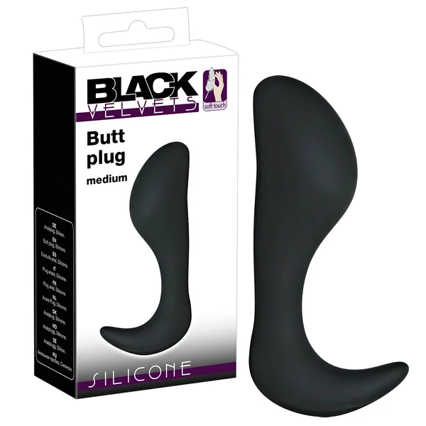 Black Velvet horog - anál plug (fekete)