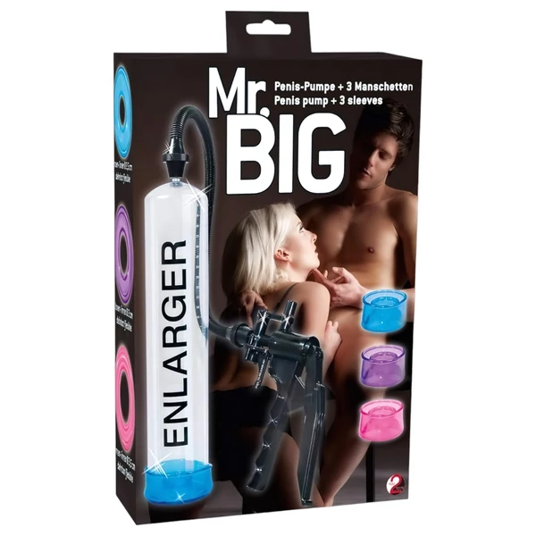 You2Toys - Mr. Big - péniszpumpa szett (átlátszó)