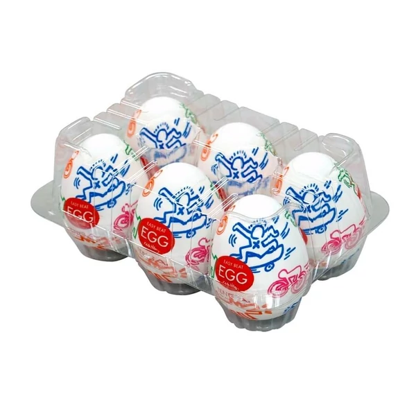 TENGA Egg Street Keith Haring - maszturbációs tojás (6db)