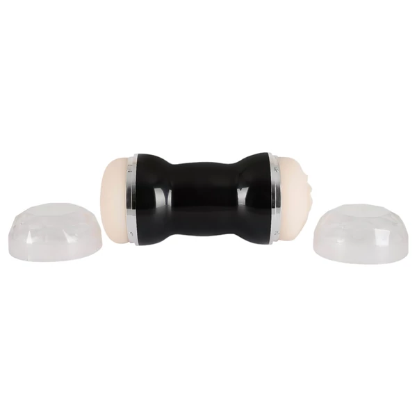 You2Toys - Pussy and Ass - dupla maszturbátor (fekete)