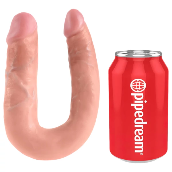 King Cock dupla dildó (közepes, natúr)