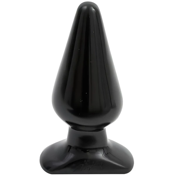 Doc Johnson fekete anál plug - classic, nagy - (14,5 cm)