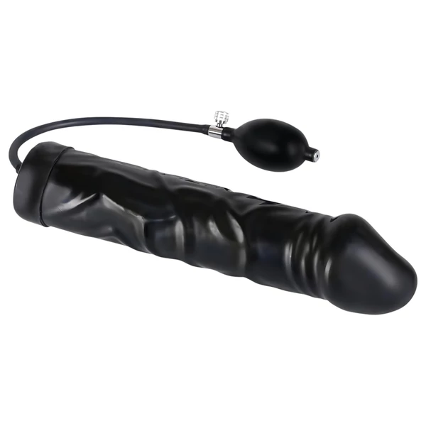 You2Toys - latex, pumpálható análtágító - nagy (fekete)