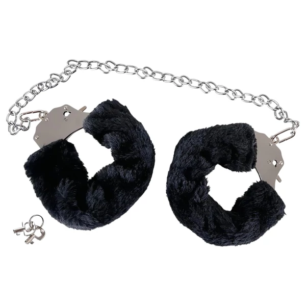 You2Toys - Plüss bilincs hosszú lánccal (fekete)