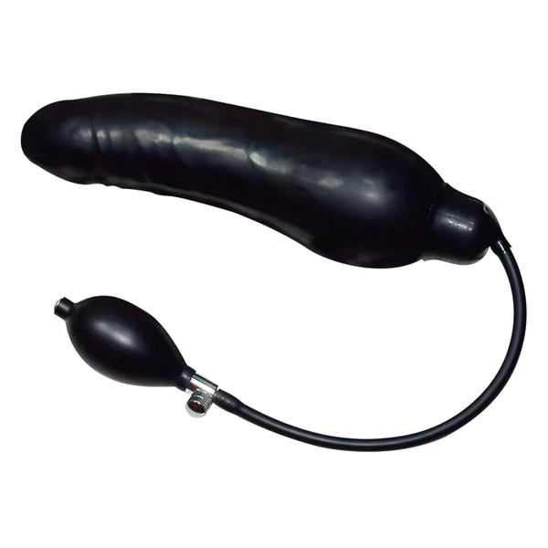 You2Toys - latex pumpálható análtágító (fekete, nagy)
