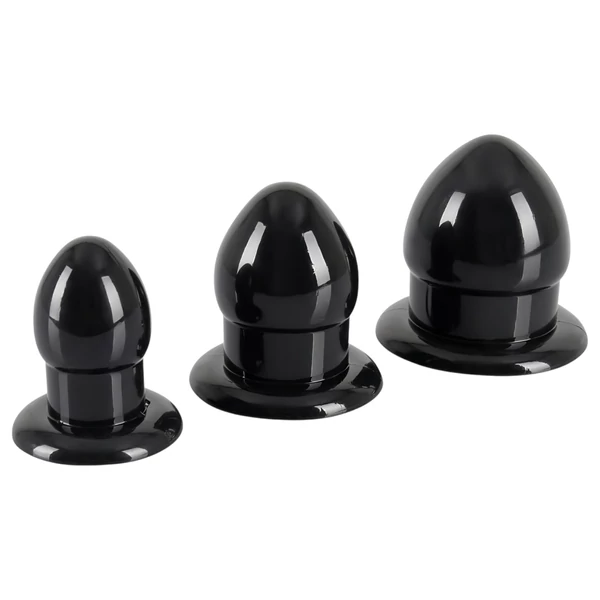 You2Toys - Stretching Plug Kit - anál plug szett - 3 db (fekete)