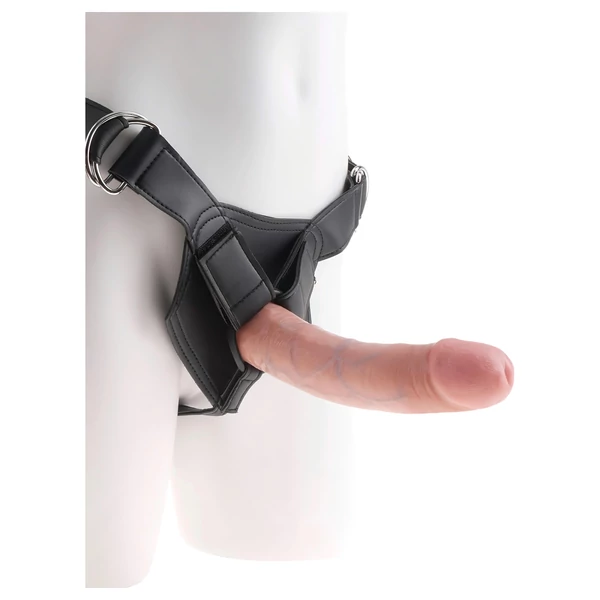 King Cock Strap-on 8 - felcsatolható dildó (natúr)